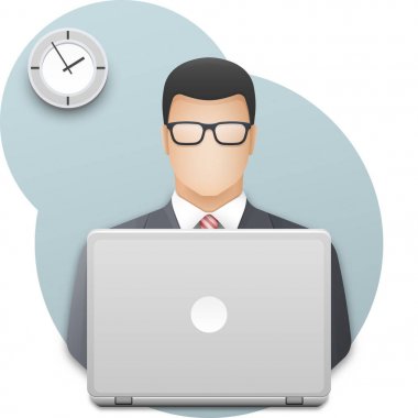 İşadamı veya office alt simge 