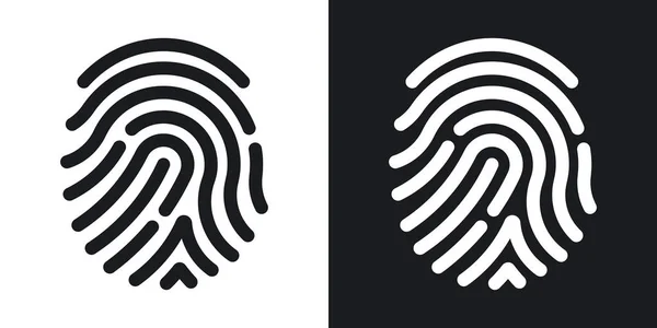 Fingerprint ikon illustration — Stock vektor