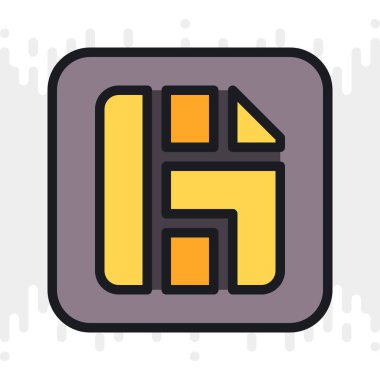 Akıllı telefon, tablet, dizüstü bilgisayar veya mobil arayüzü olan diğer akıllı aygıtlar için Sim kart veya sim menü uygulama simgesi. Açık gri arkaplanda minimalist renk sürümü