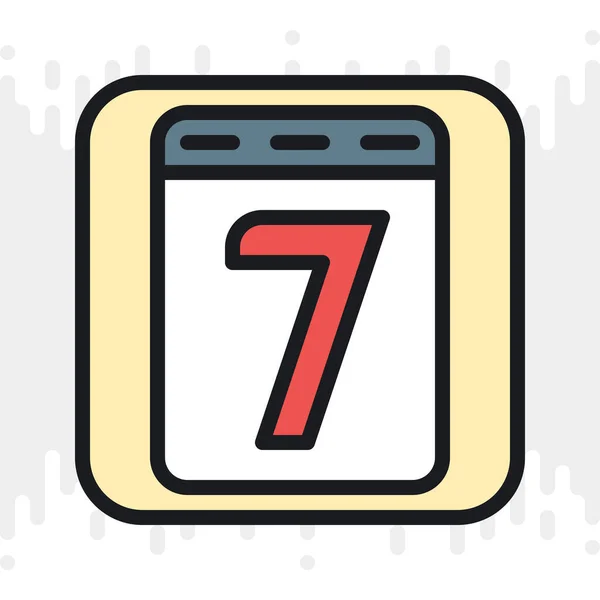 Calendar app icon for smartphone, tablet, laptop or other smart device with mobile interface. Minimalistic color version on light gray background — Διανυσματικό Αρχείο