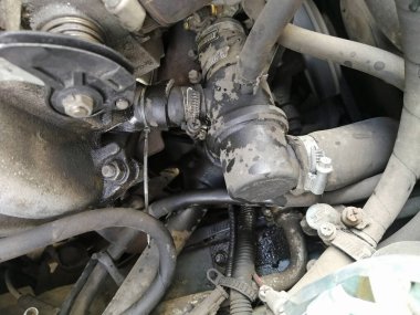 İçten yanmalı motorlarda antifriz sızıntısı.