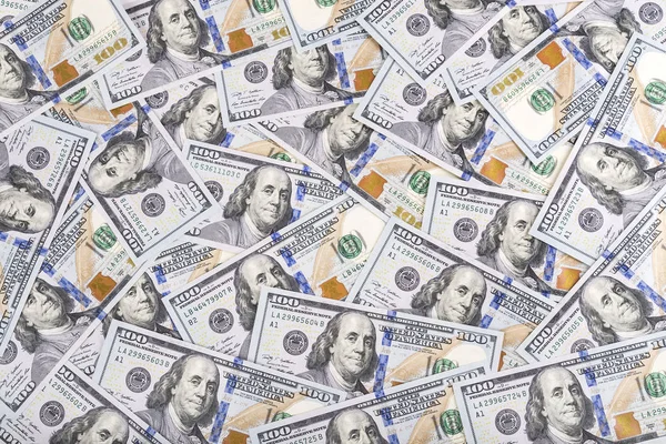 United states of America dollars currency background, new hundre — Stock Photo, Image