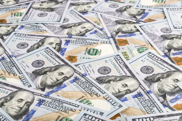 Amerika Birleşik Devletleri dolar Döviz Alım arka plan, yeni hundre — Stok fotoğraf