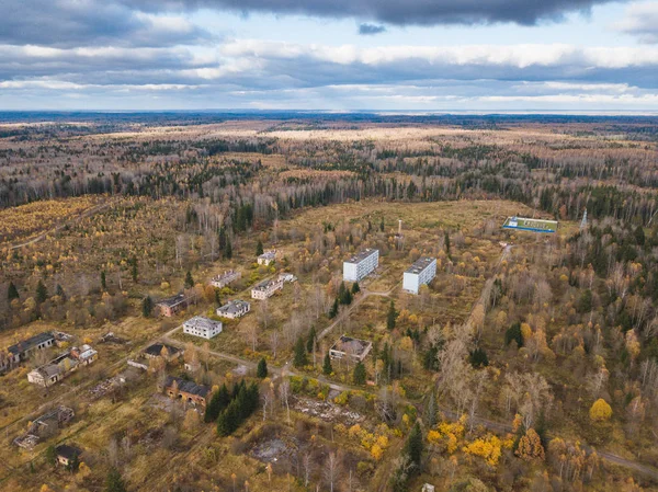 Övergivna Staden Adular Moscow Region Från Ovan — Stockfoto