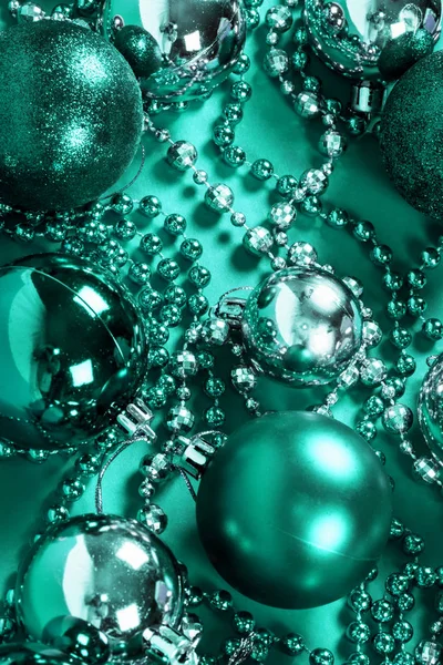 Turquoise Kerstdecoratie — Stockfoto