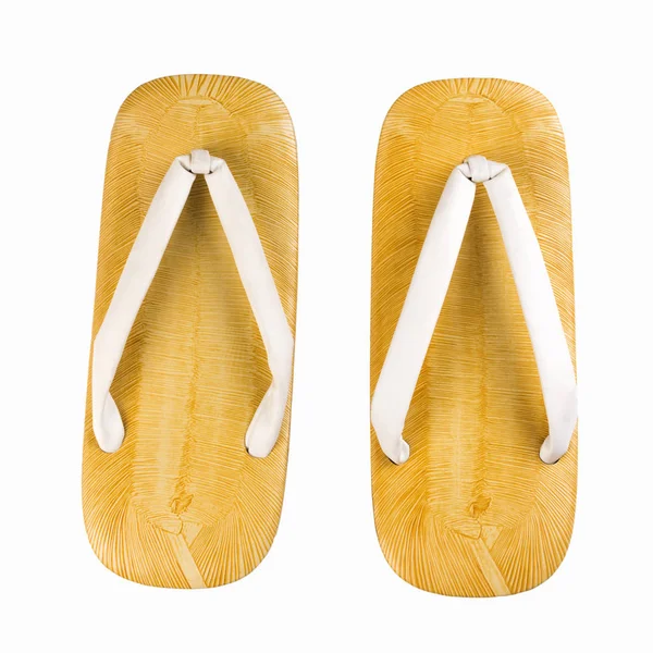 Japanese bamboo slippers Stock Photo