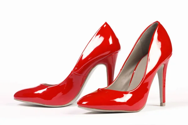 Sapatos vermelhos brilhantes — Fotografia de Stock