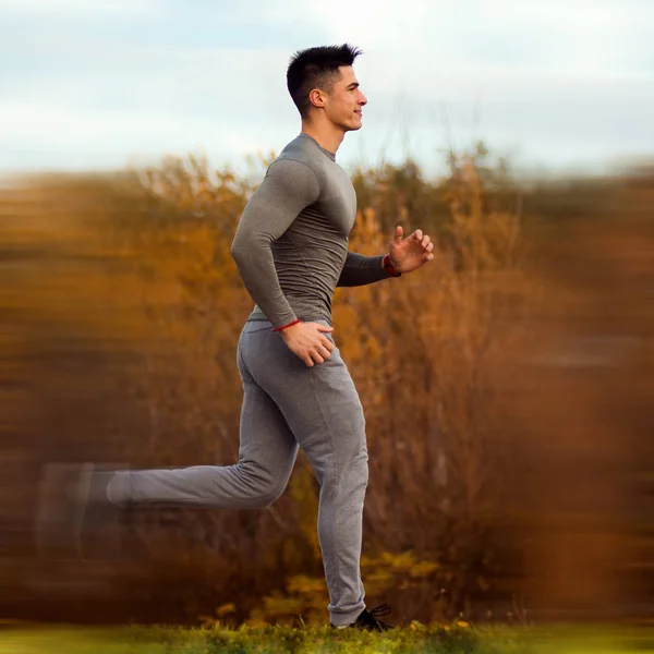 Jogging sporty man — Stock Photo, Image