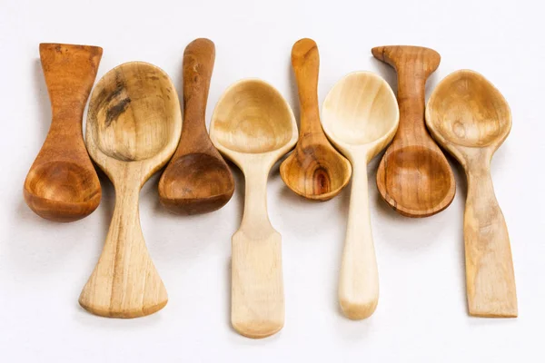 Cucchiai di legno intaglio del legno — Foto Stock