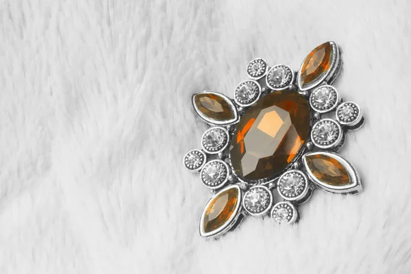 Topaz brown gemstone jewelry — Stock Photo, Image