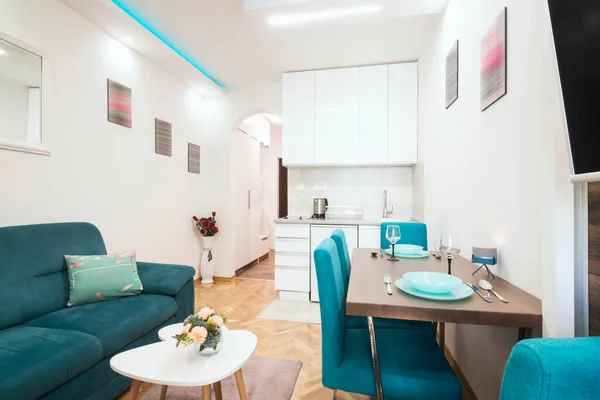 Lovely small apartment for fine living, modern interior design.