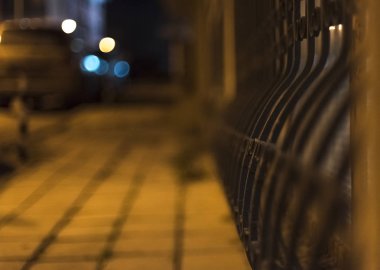 Çit ile bulanık arka plan