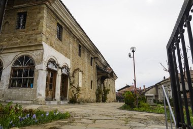 Veliko Tarnovo, Bulgaristan - 03 Nisan 2015: Sveti Sveti kiril ve metodi kilise tarnovo eski şehir. Kilise bu gün kapalı.
