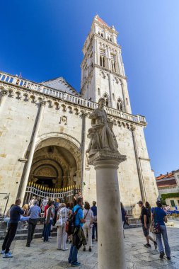 Split, Hırvatistan, 01 Ekim 2017: Saint Domnius katedralde Spl