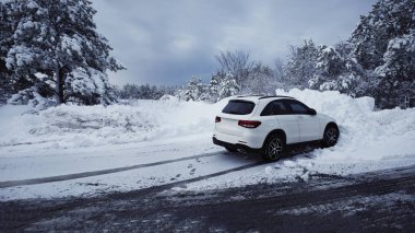 Kar fırtınası doğa güzellik sonra seyir kış fairytale
