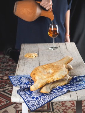 gözleme ve şarap