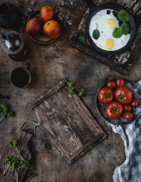 Fried eggs — Stock Photo