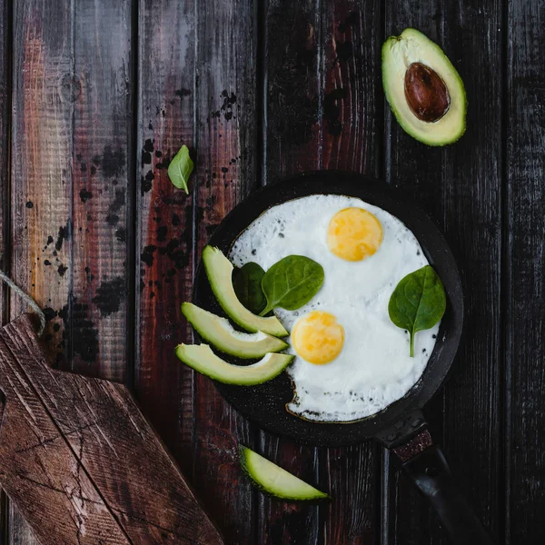 Fried eggs — Stock Photo