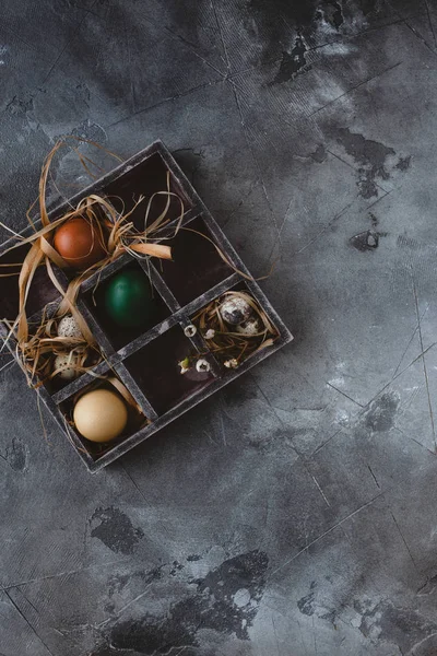 Eggs in box — Stock Photo