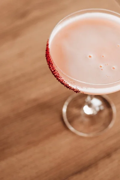 Delicious Alcohol Cocktail Wooden Table — Stock Photo, Image