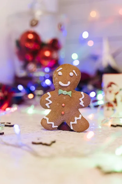 Gingerbread Christmas Background — Stock Photo, Image