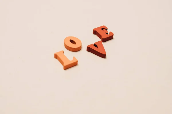 Letras Madera Colores Letras Amor — Foto de Stock