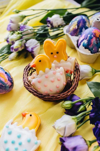 Easter Homemade Cookies Easter Holiday Concept — Stock Photo, Image