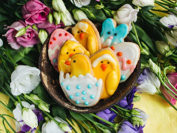 Osterhausgemachte Plätzchen Osterferienkonzept — Stockfoto