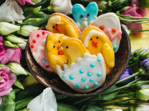 Easter Homemade Cookies Easter Holiday Concept — Stock Photo, Image