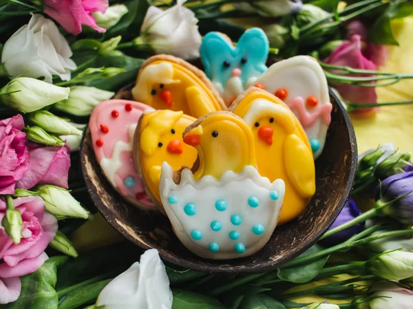 Cookies Shape Easter Eggs — Stock Photo, Image