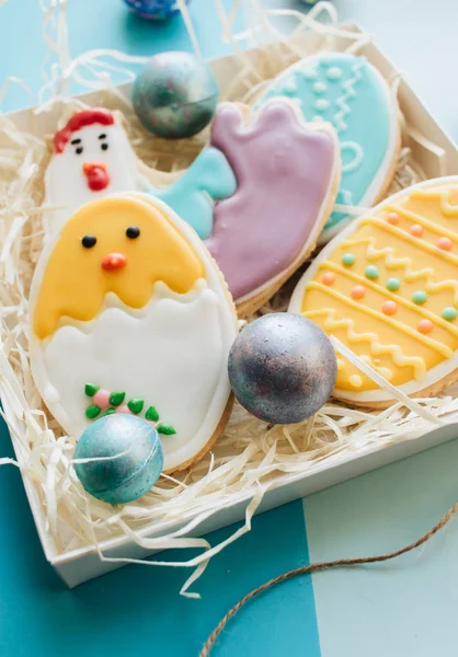 Cookies Shape Easter Eggs — Stock Photo, Image