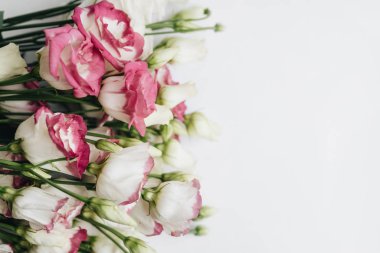 Beautiful spring bouquet with tender  flowers, elegant floral decoration 