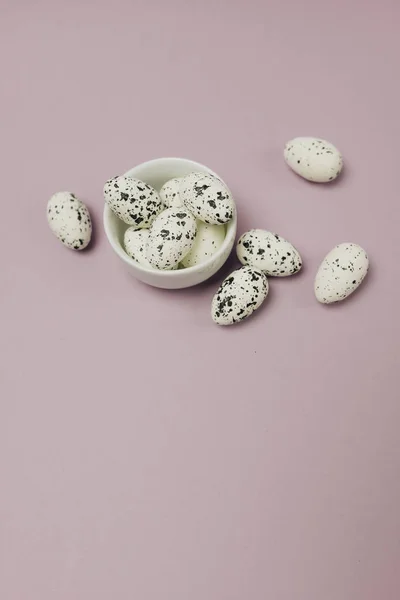 Composición Pascua Hecha Con Huevos Concepto Creativo Vacaciones — Foto de Stock