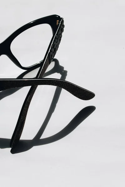 Close Black Glasses — Stock Photo, Image