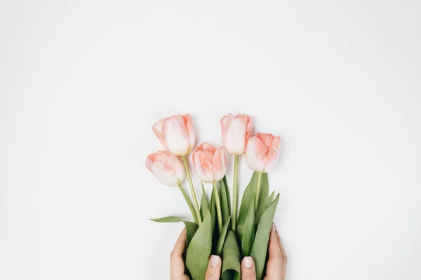 Hermoso Ramo Primavera Con Flores Tiernas — Foto de Stock