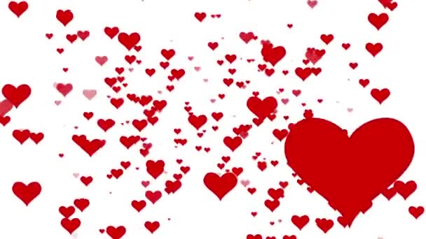 Valentinstag Herzen fliegen. Hintergrund Looped video ...