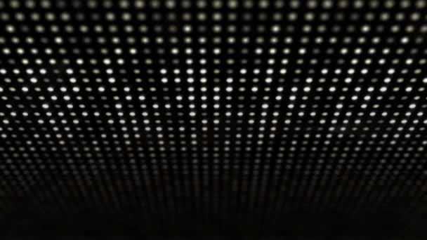 Painel de lâmpada LED grande brilha com efeito de onda 3D — Vídeo de Stock