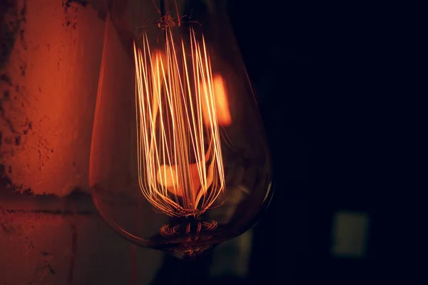 Brennende Lampe Nahaufnahme — Stockfoto