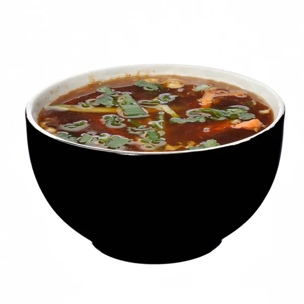 Миска гарячого і супу — стокове фото