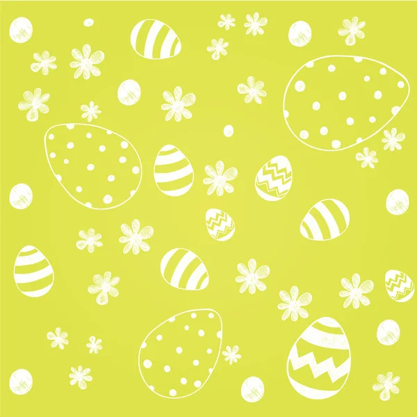 Açık yeşil renkli Paskalya desen. Vektör