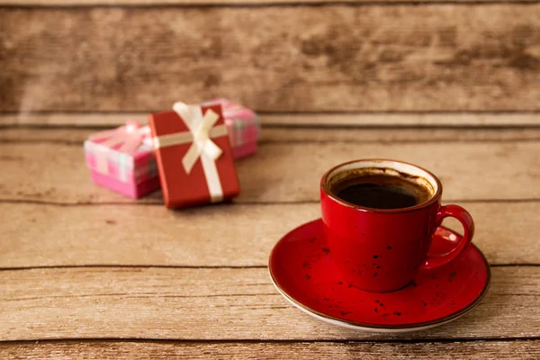 coffee and gift box