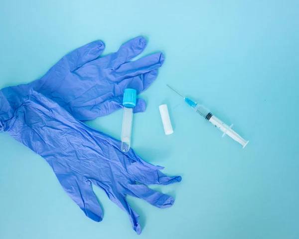 Iniezione Con Farmaci Vaccino Siringa Procedure Cosmetiche Preparazione Iniezione Set — Foto Stock