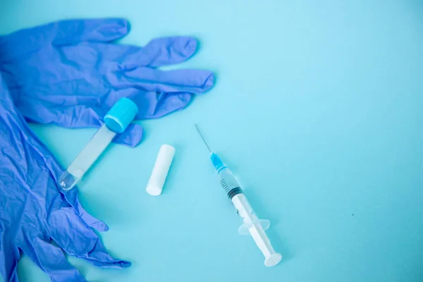 Iniezione Con Farmaci Vaccino Siringa Procedure Cosmetiche Preparazione Iniezione Set — Foto Stock