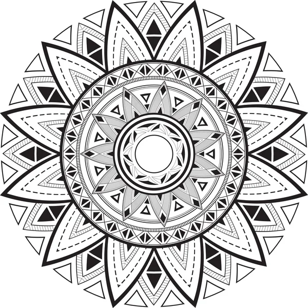 Mandala boho géométrique . — Image vectorielle