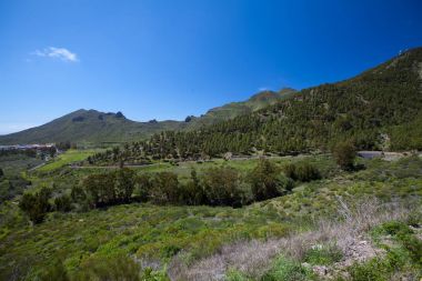 Görünüm Dağları, Tenerife, Kanarya Adaları, İspanya ile Masca Köyü