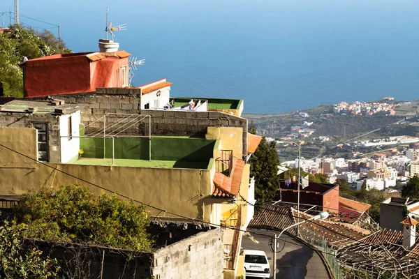 Stad Atlantische Oceaan Kust Van Tenerife Canarische Eilanden Tenerife Spanje — Stockfoto