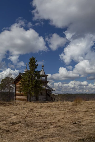 Träkyrka Karelen Ryssland — Stockfoto