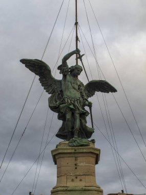 Roma, İtalya 'nın ana caddelerinin manzarası