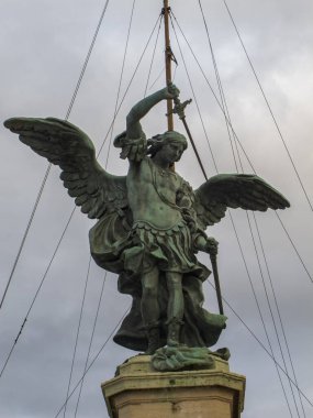 Roma, İtalya 'nın ana caddelerinin manzarası