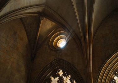 Dominik 'in Batalha Manastırı' nın güzel ve eşsiz iç kısımları.